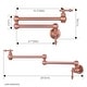 preview thumbnail 35 of 59, WOWOW Wall Mounted Pot Filler Faucet with Double Joints