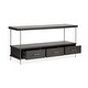 preview thumbnail 7 of 9, Magnussen Home Spencer Dark Briarsmoke Rectangular Sofa Table - 60''W x 16''D x 28''H
