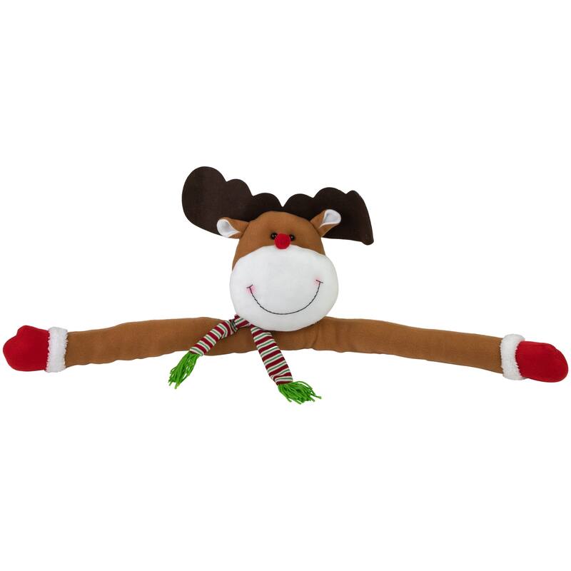 26" Plush Reindeer Christmas Tree Topper Unlit - 26