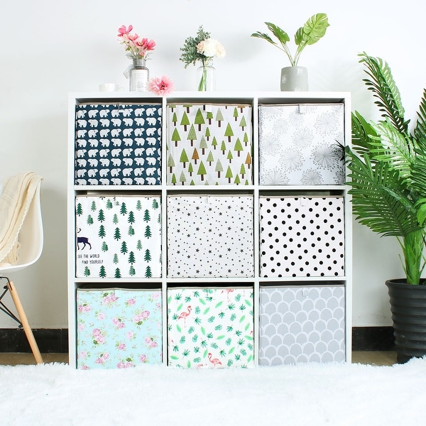 Container Basket Fabric Storage Basket Organizer Bin Toy Storage Basket