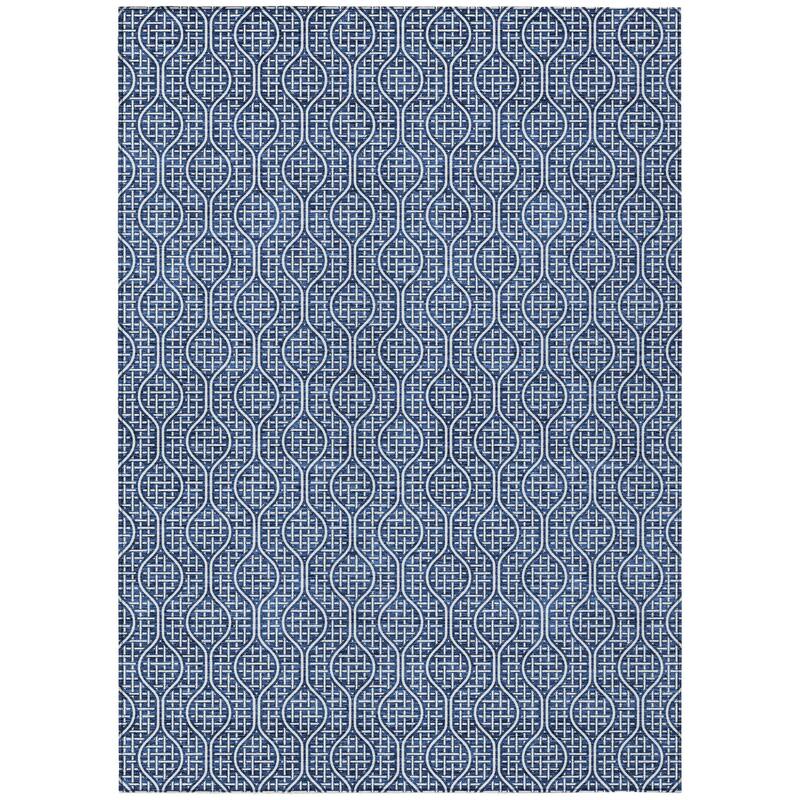 HomeRoots Geometric Transitional Rectangle Outdoor Rug