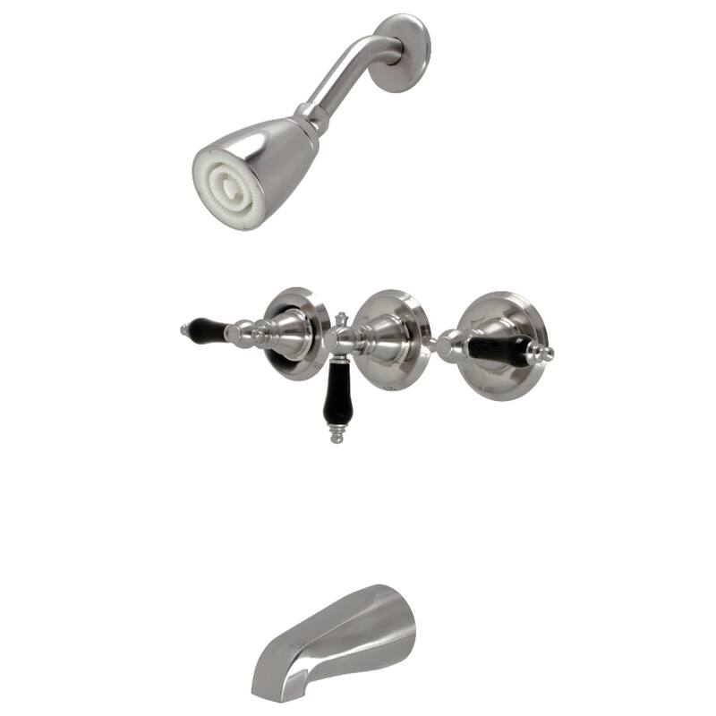 Kingston Brass KB23.AKL Duchess Tub and Shower Trim Package with 1.8 - Brushed Nickel