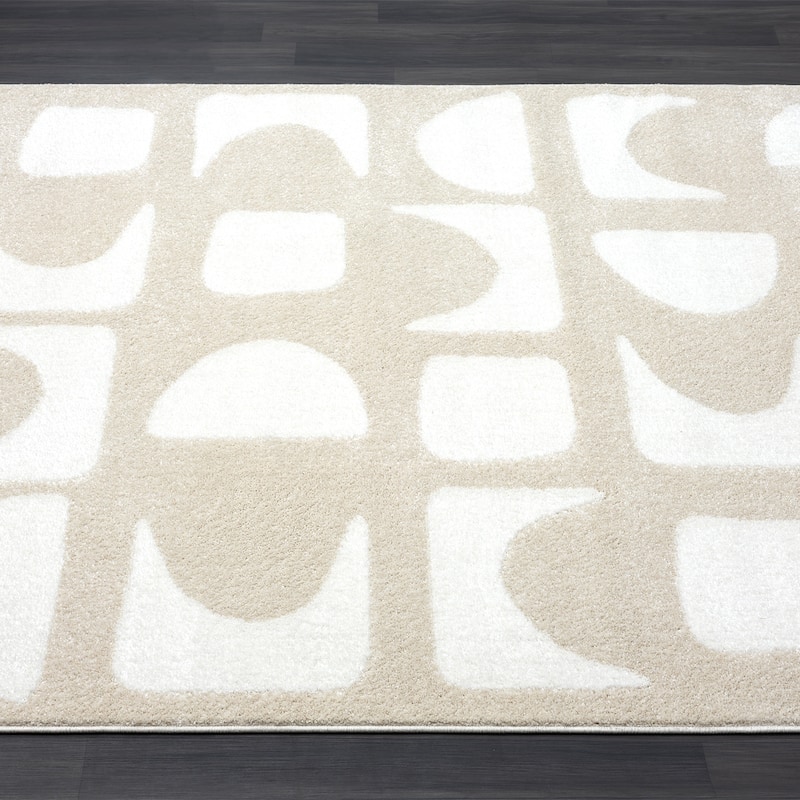 Abani Rugs Nuevo NUE220A Modern Geometric Area Rug