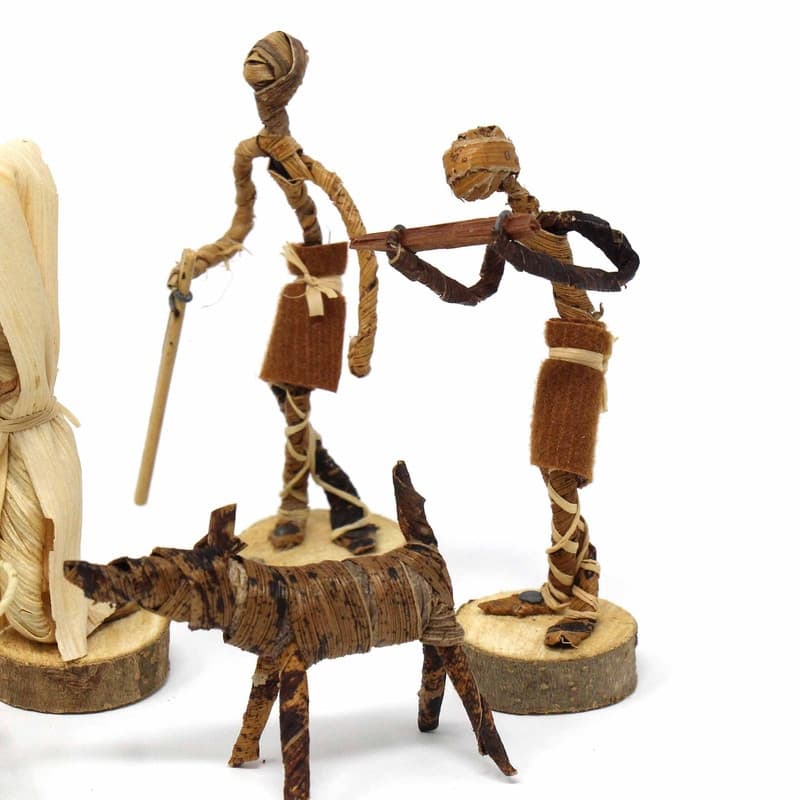 Banana Fiber Handmade Arched Nativity Set (Kenya)