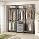 preview thumbnail 3 of 33, 65.6'' Heavy-duty Garment Rack, Freestanding Closet Organizer with Fabric Drawers and 5 hanging Rods