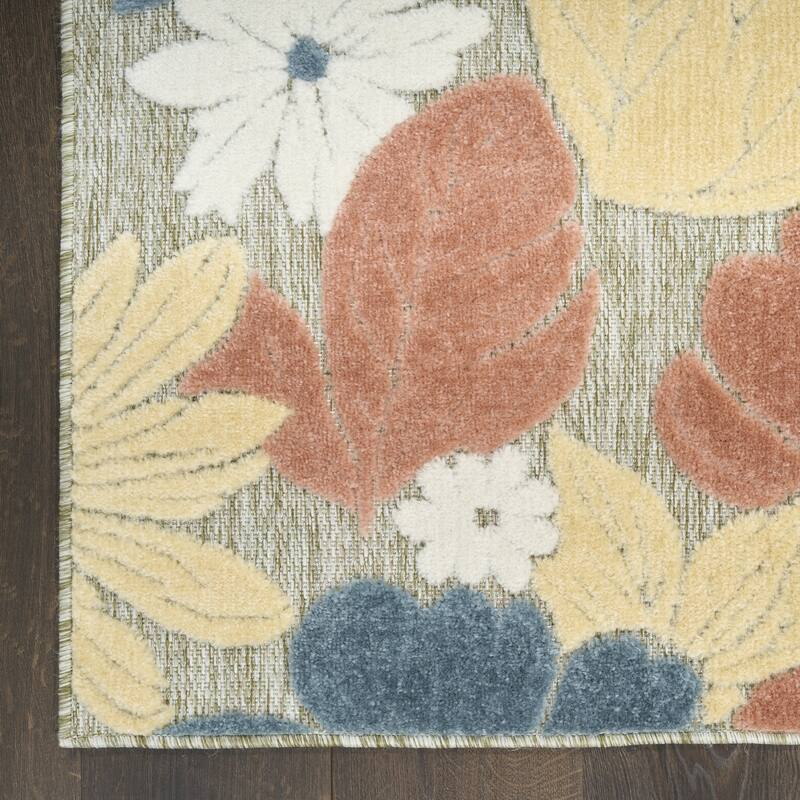 Nourison Aloha Indoor/Outdoor Floral Area Rug