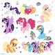 preview thumbnail 1 of 4, RoomMates My Little Pony Friendship is Magic Wall Decals