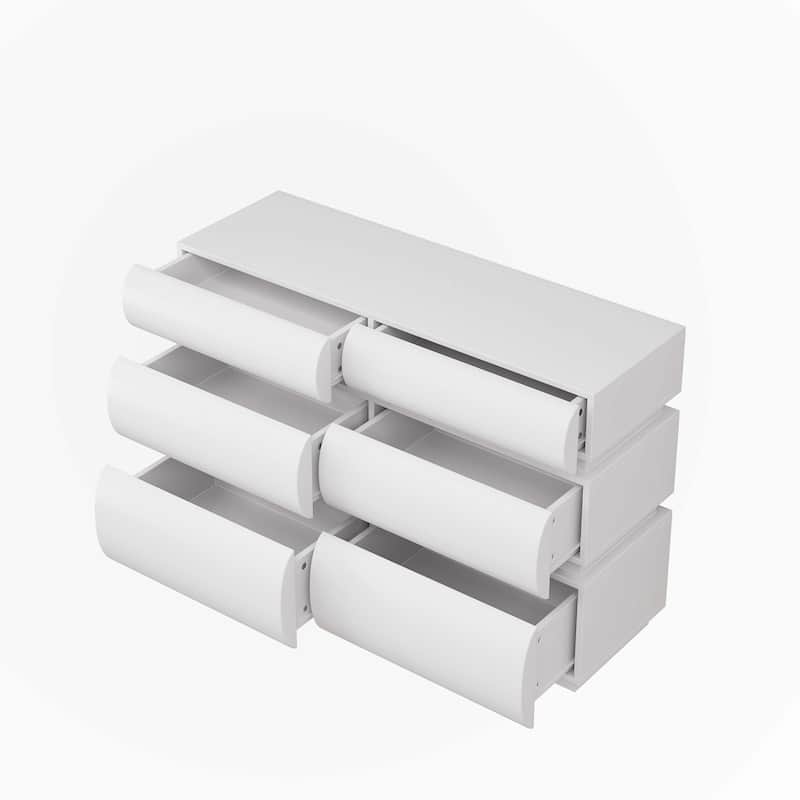 MINIMALIST MODERN 6 Drawer Dresser for Bedroom