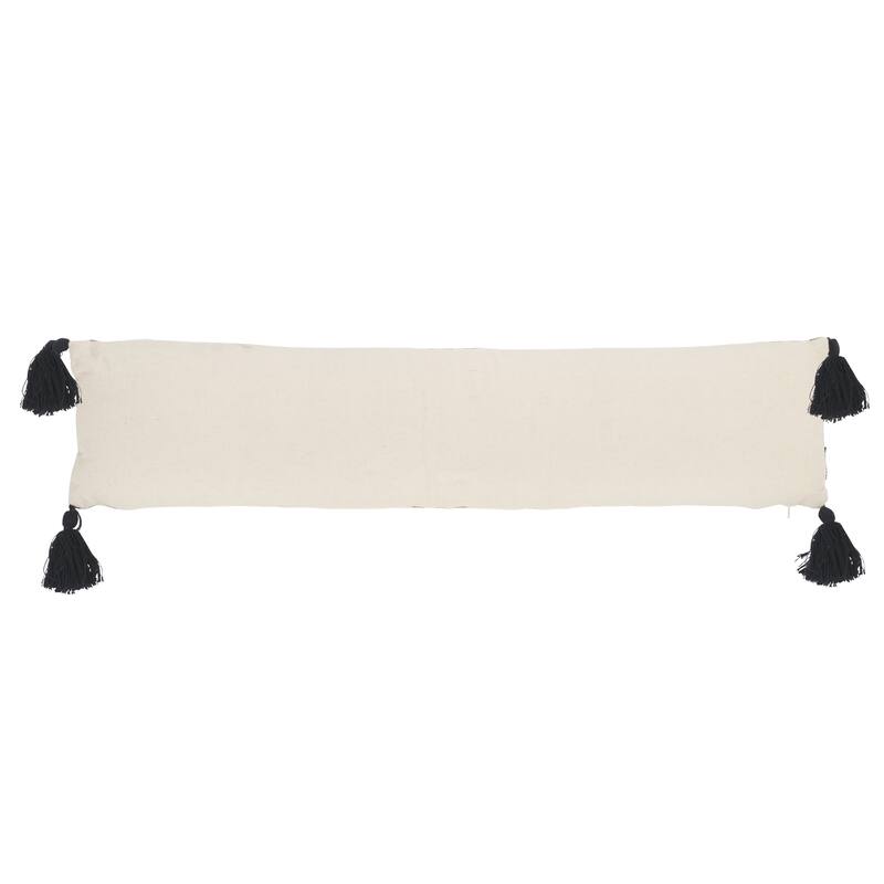 SAFAVIEH Home Julieta 8W x 36L-inch Brown/Camel Cotton Bolster Pillow