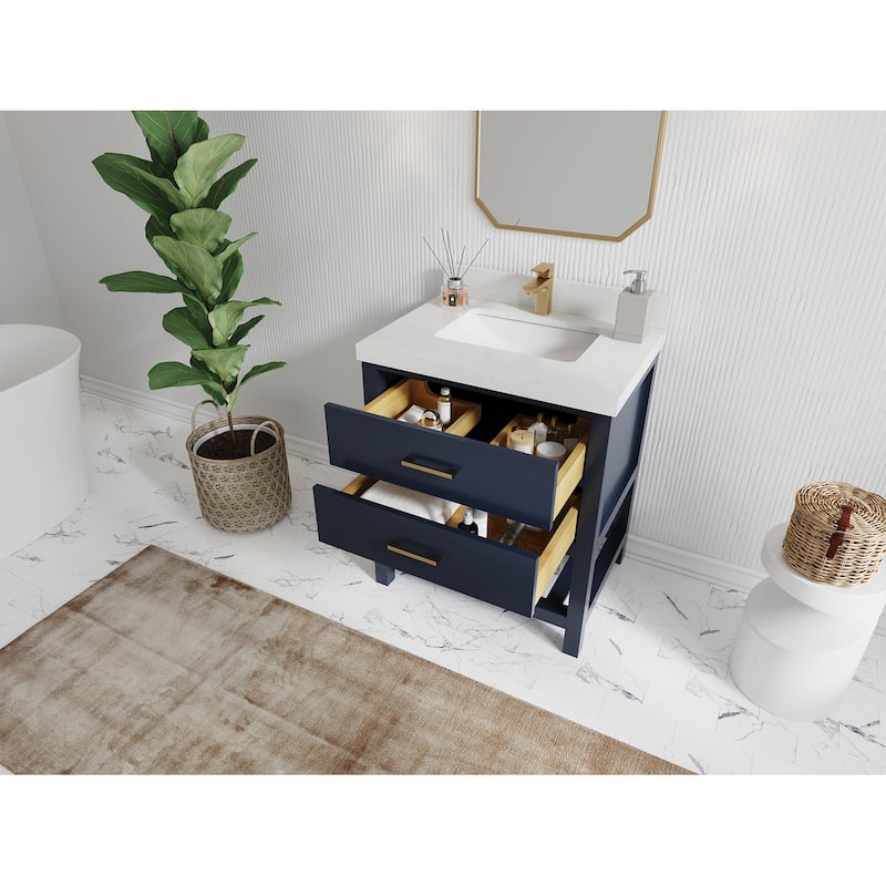 Willow Collections 30 in. W x 22 in. D Parker Single Sink Bathroom Vanity with Countertop