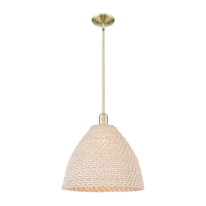 Innovations Lighting Downtown Urban - Natural Ballston Dome - 1 Light 16" Stem Hung Mini Pendant