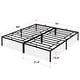 preview thumbnail 2 of 18, Metal Platform Bed Frame with Sturdy Steel Bed Slats Mattress Foundation No Box Spring Needed Large Storage Space