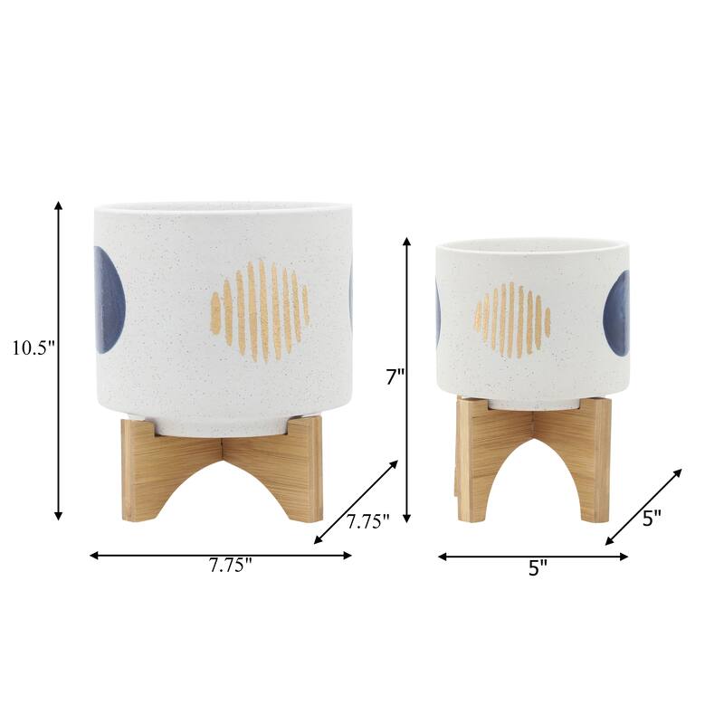 Sagebrook Home Ceramic Planter
