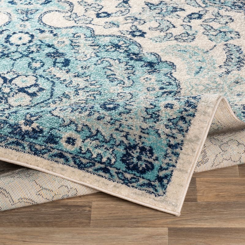 Livabliss Aziza Vintage Bohemian Medallion Area Rug