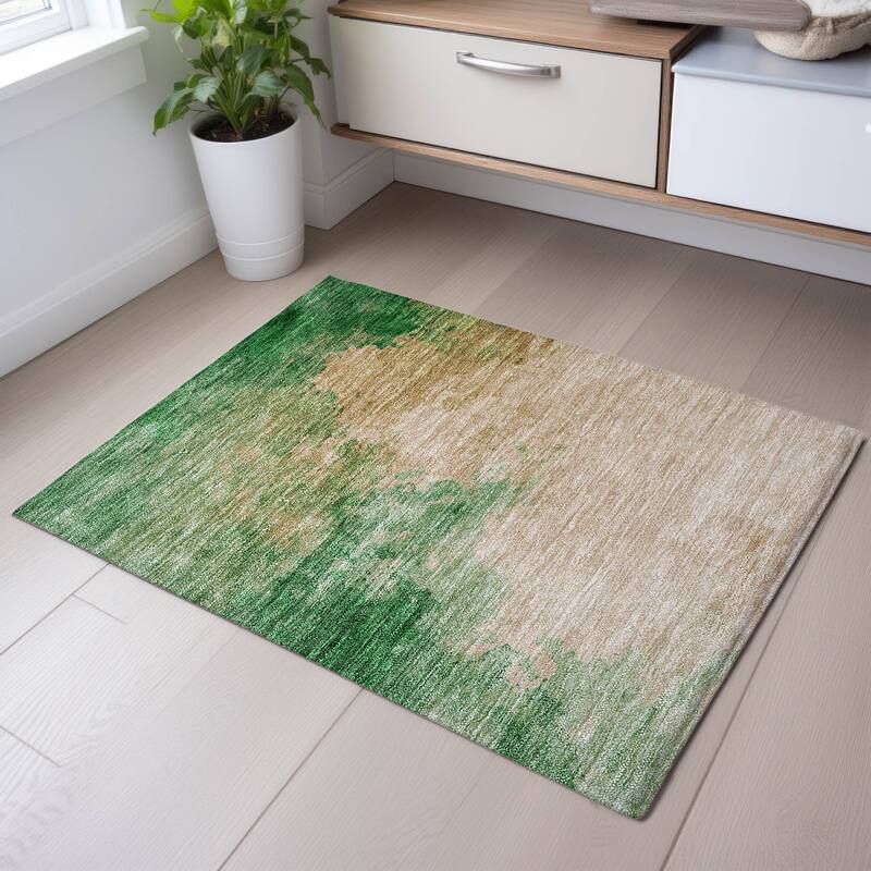 Premium Washable Super Soft Chic Modern Mayfield Rug - Peach - 1'8" x 2'6"