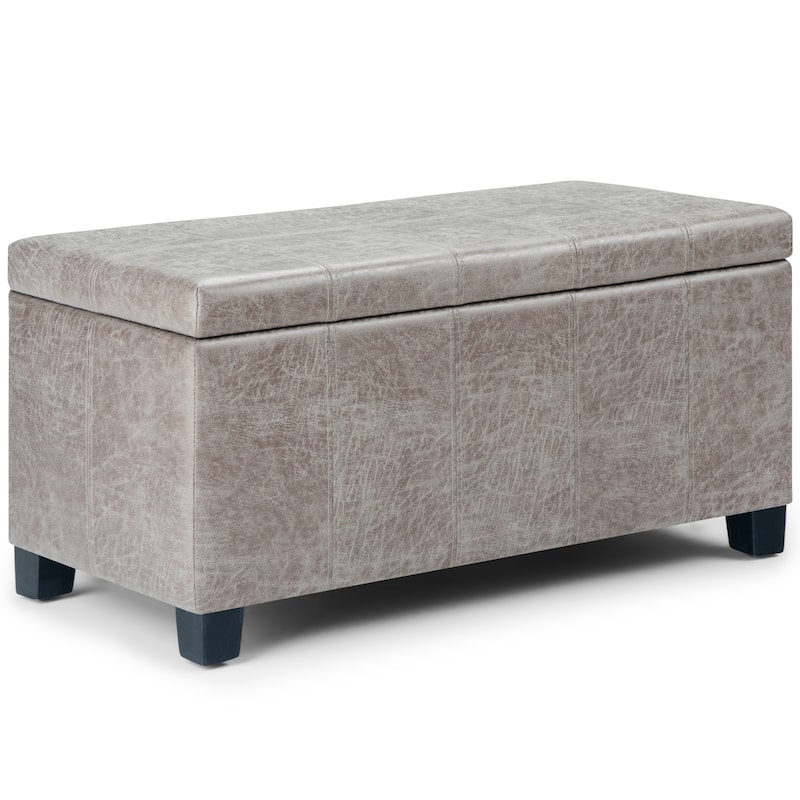 WYNDENHALL Lancaster 36 inch Wide Contemporary Rectangle Storage Ottoman
