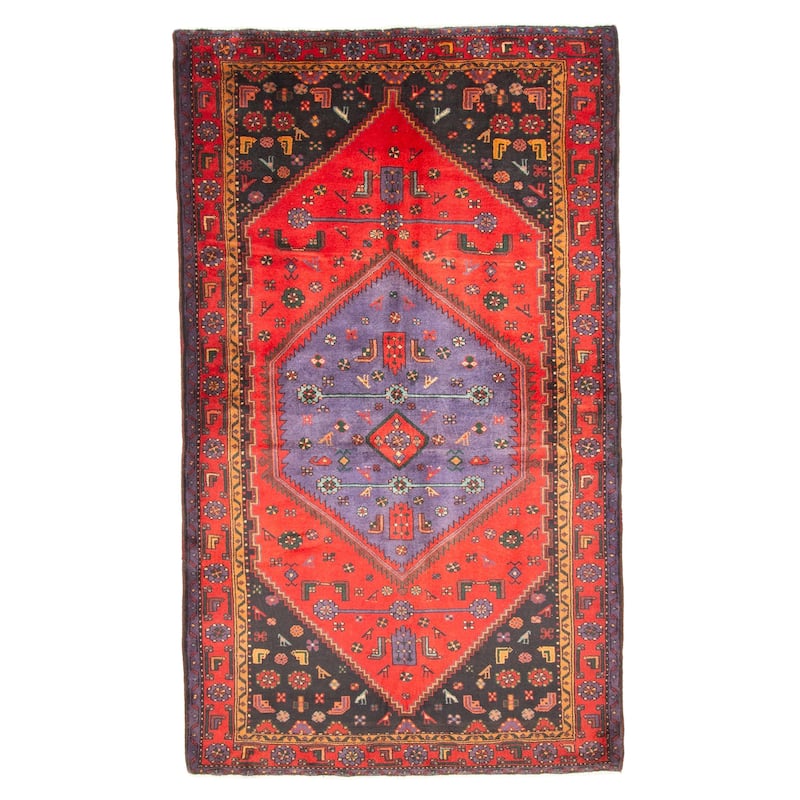 ECARPETGALLERY Hand-knotted Anadol Red Wool Rug - 4'7 x 7'9