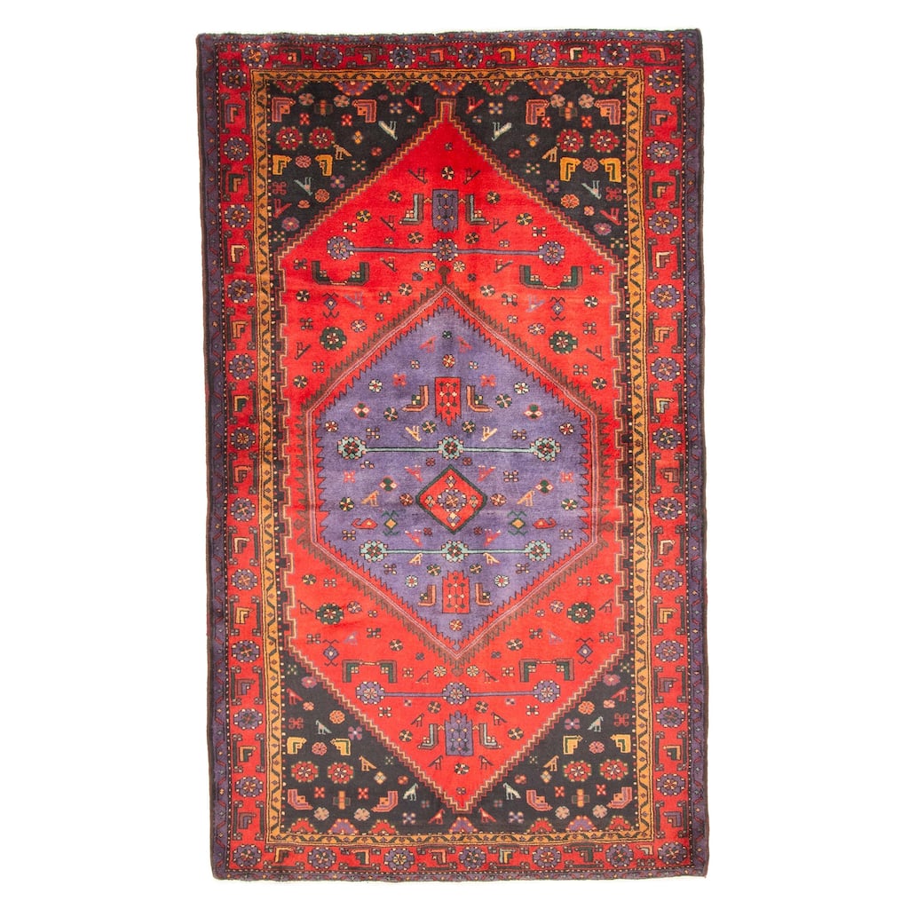 ECARPETGALLERY Hand-knotted Anadol Red Wool Rug - 4'7 x 7'9
