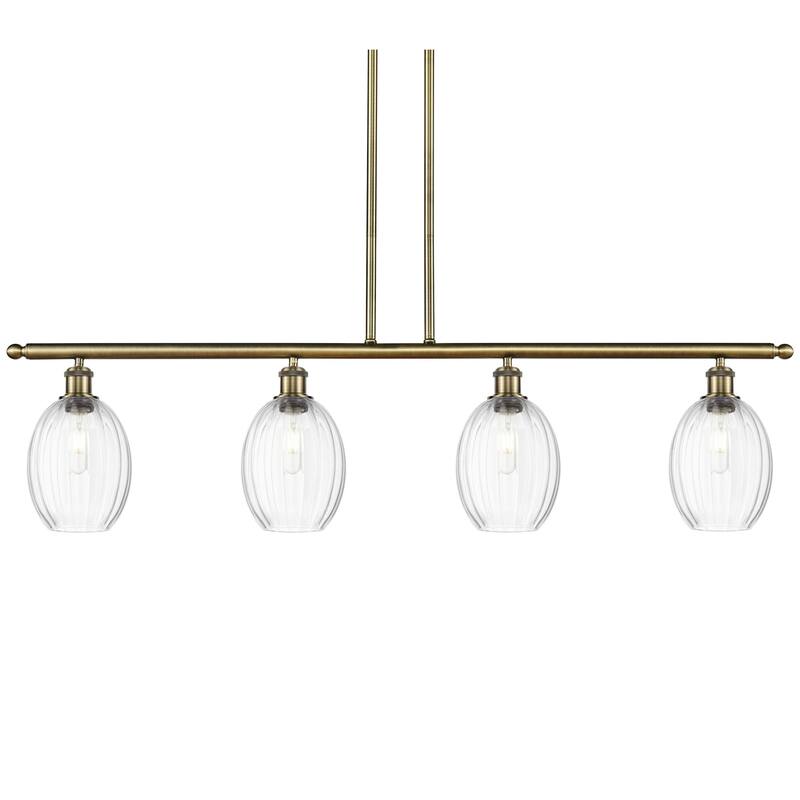 Innovations Lighting 516-4I-12-48 Preston Linear Preston 4 Light 48" - Antique Brass / Clear