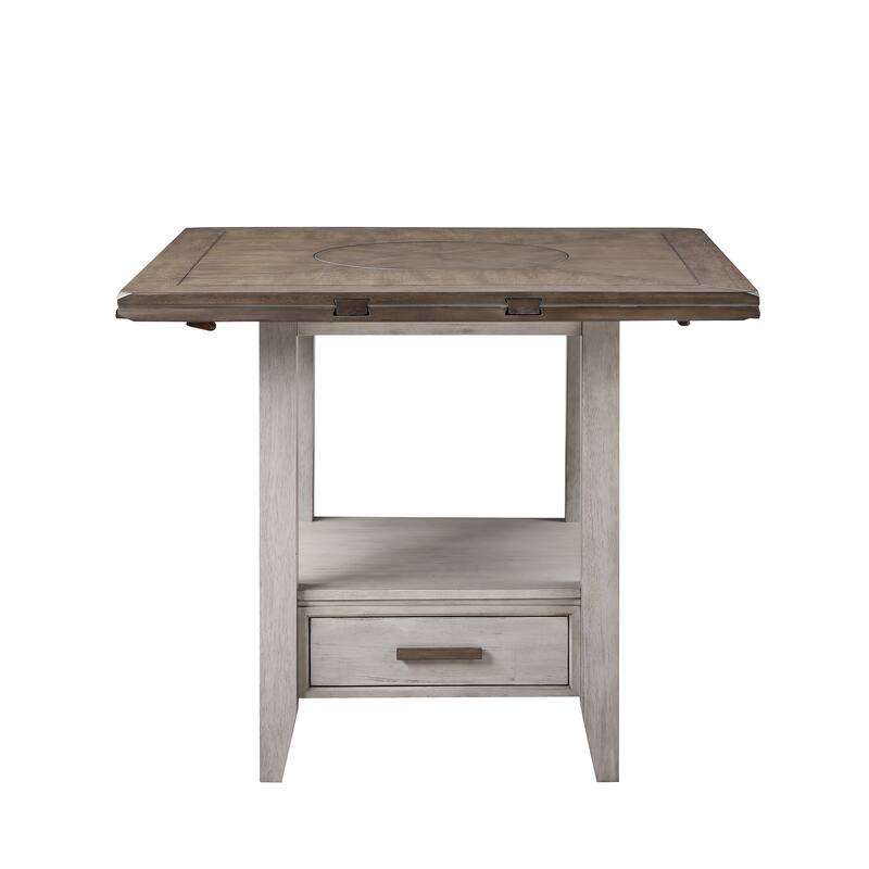 Steve Silver Two-tone Drop Leaf Counter Height Dining Table