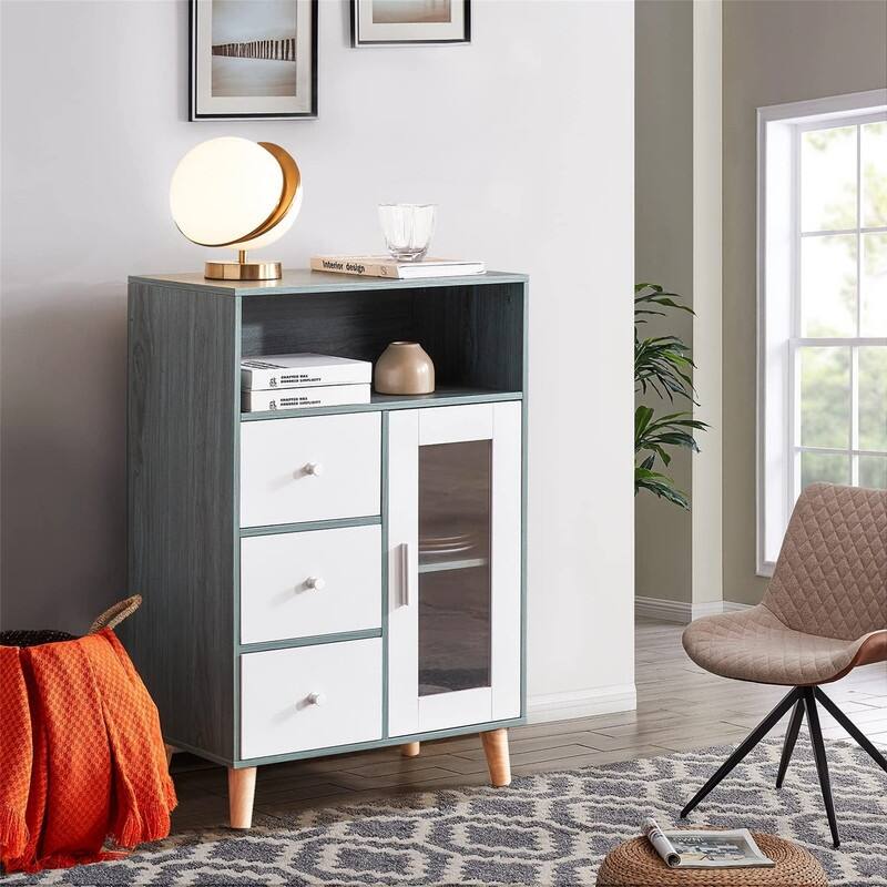 Sideboard Functional Kitchen Cabinet - 13.38"D x 23.6"W x 36.2"H
