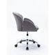 preview thumbnail 10 of 8, Modern Swivel Office Chair with Casters, Adjustable Lift Height, Grey