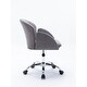 preview thumbnail 20 of 38, Modern Swivel Office Chair with Casters, Adjustable Lift Height, Teal