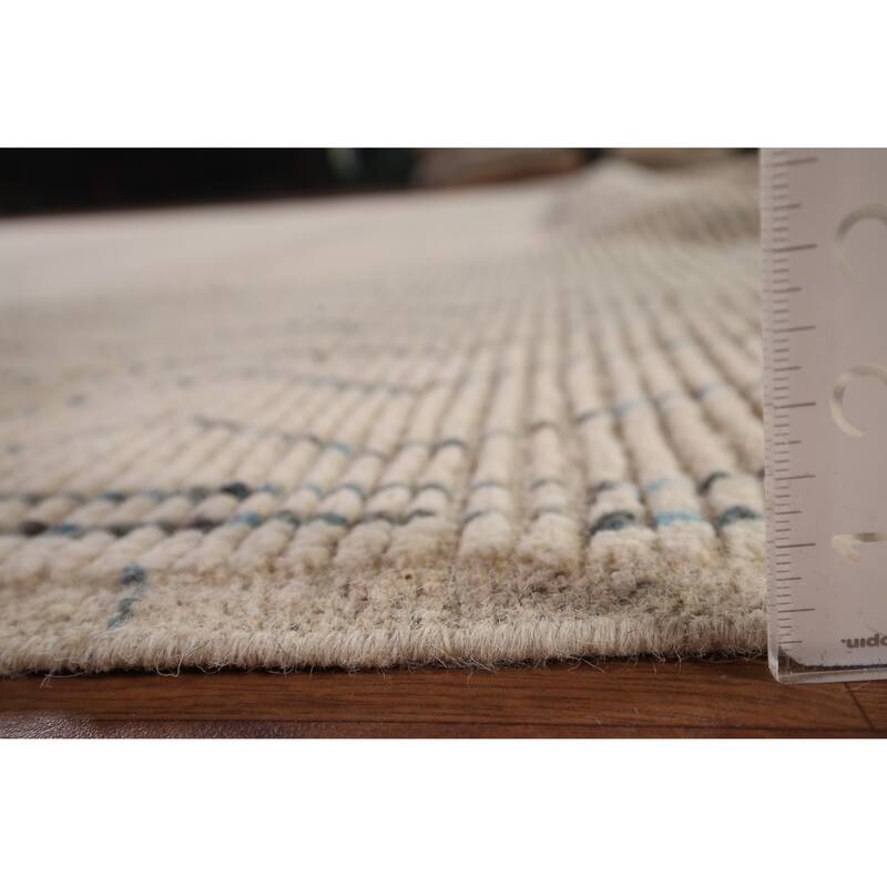 Earth Tone Moroccan Large Area Rug Hand-Knotted Oriental Wool Carpet - 11'9" x 15'3"