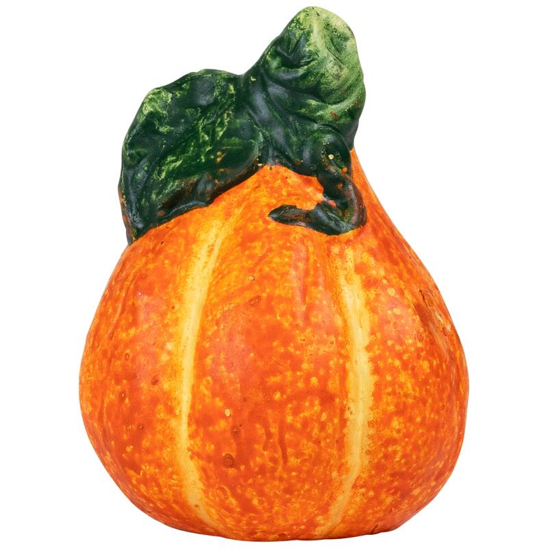 Mini Pumpkins and Gourds Ceramic Fall Harvest Decorations - 3.5" - Set of 6