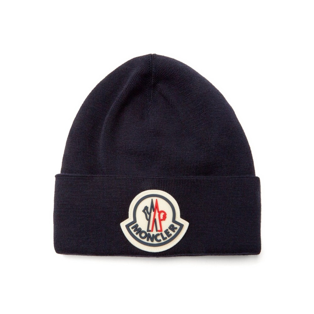 navy moncler hat