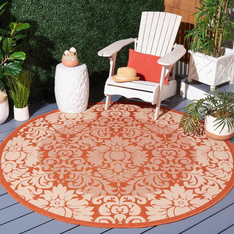 SAFAVIEH Courtyard Peggie Indoor/ Outdoor Patio Backyard Rug