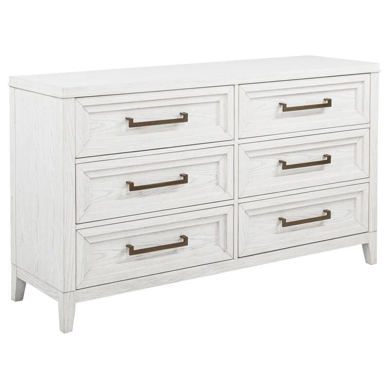 Marielle 5-Piece Bedroom Set Distressed White