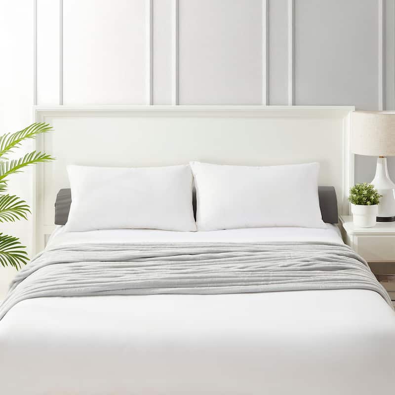 Nestl Reading Bed Rest Gap Wedge Headboard Pillow with Pockets
