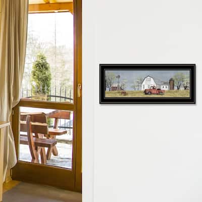 TrendyDecor4U Farmhouse "Spring On The Farm" Framed Print Wall Art by Billy Jacobs