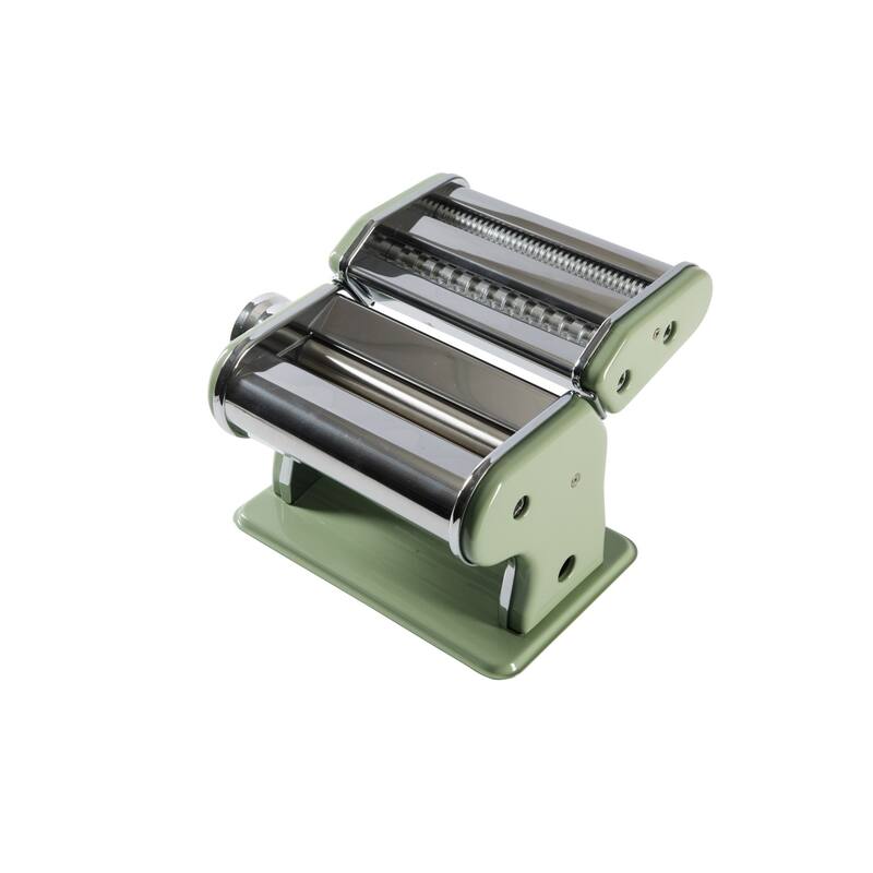 Sur La Table Kitchen Essential Va Bene Manual Pasta Maker Machine, Stainless Steel/Juniper Green