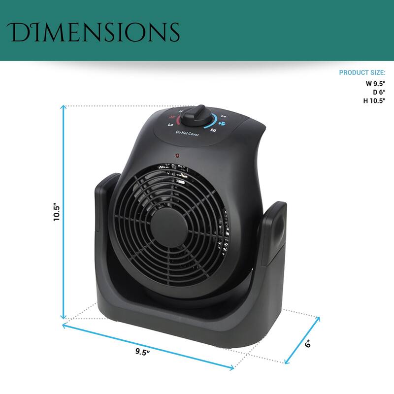 Modern Designs ClimateFlex Duo, 2-in-1 Heater & Fan Perfect for Any Room, Any Season