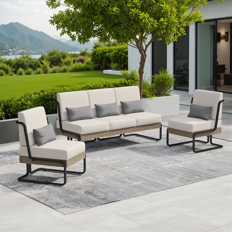 Corvus Akrotiri 3-piece Outdoor Conversation Seating Set