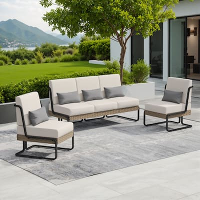 Corvus Akrotiri 3-piece Outdoor Conversation Seating Set