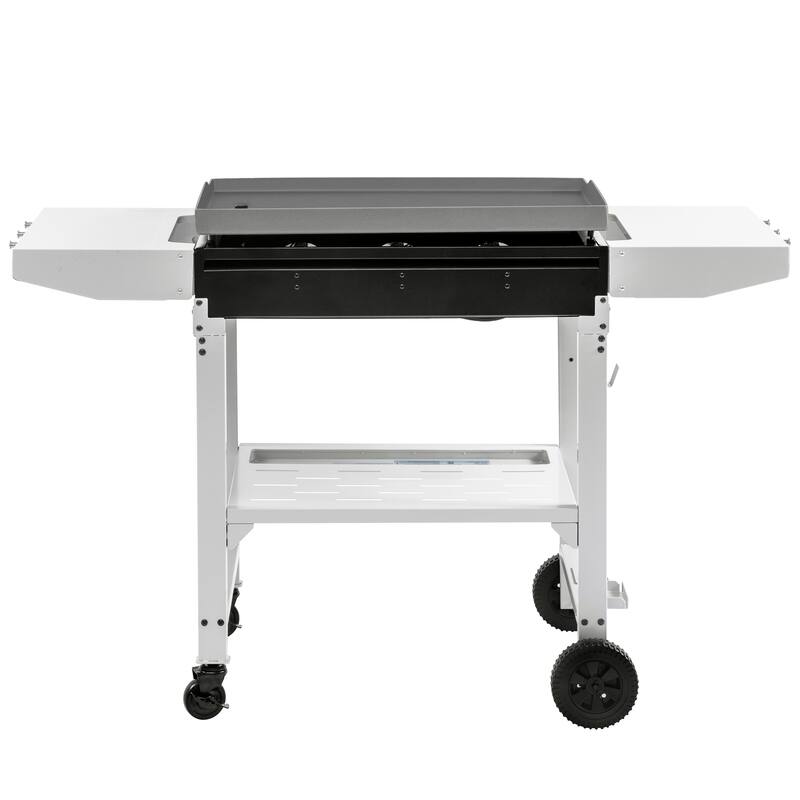 Royal Gourmet 28-Inch 3-Burner Propane Gas Griddle in White