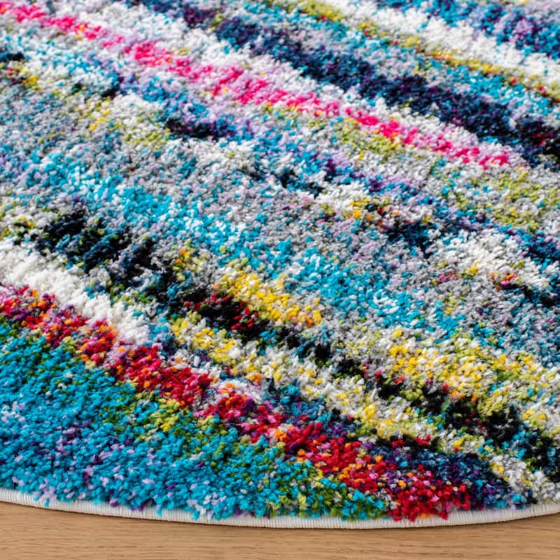 SAFAVIEH Fiesta Shag Dafina Stripe Rug