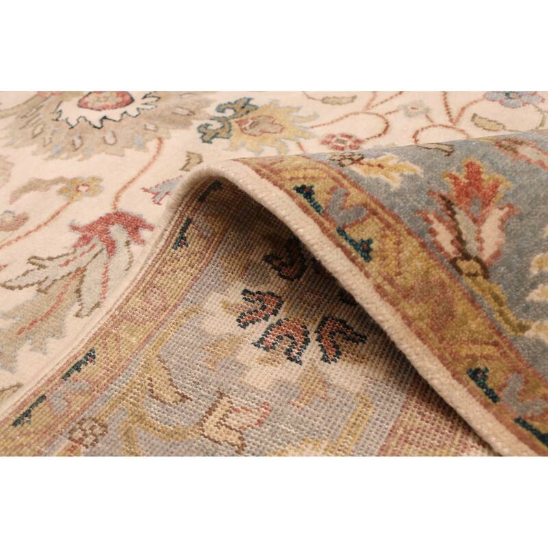 ECARPETGALLERY Hand-knotted Jules Serapi Ivory Wool Rug - 5'10 x 8'11