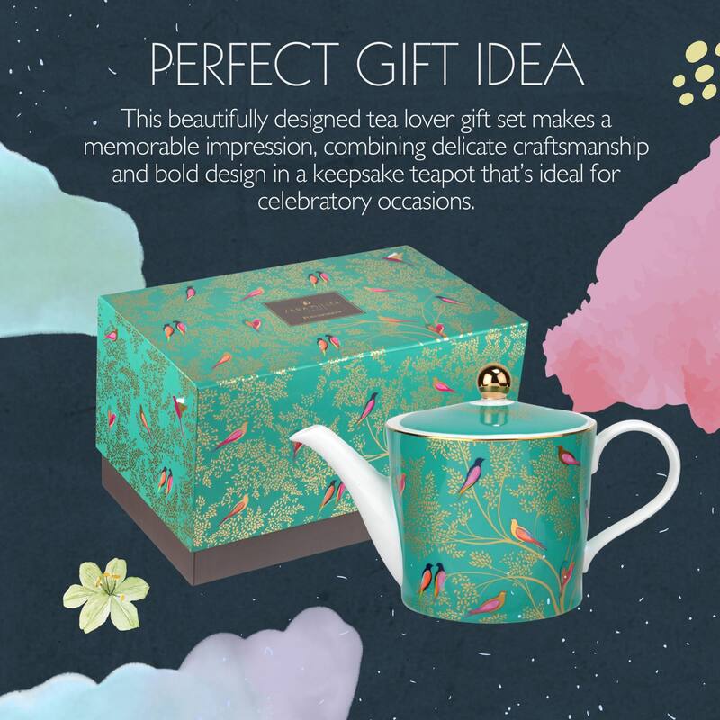 Portmeirion Sara Miller London Chelsea Collection 2 Pint Teapot - 2 Pint