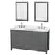 Option Dark Gray / Giotto Quartz Top / Brushed Chrome