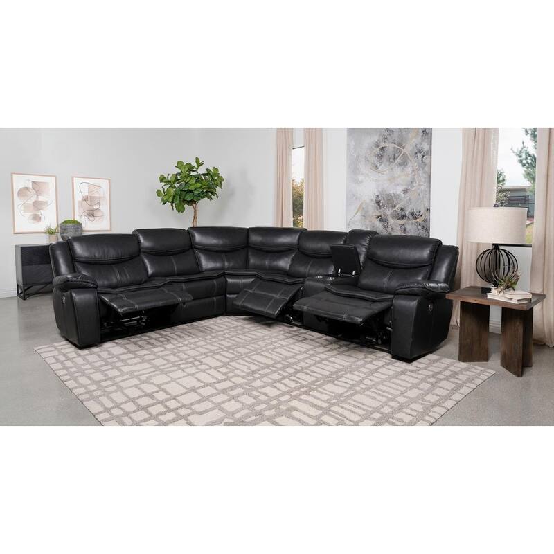 McLean Dark Grey Power Reclining Sectional Sofa