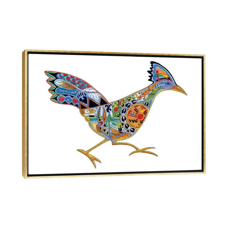 iCanvas "Roadrunner" by Sue Coccia Framed - Gold - 26x40