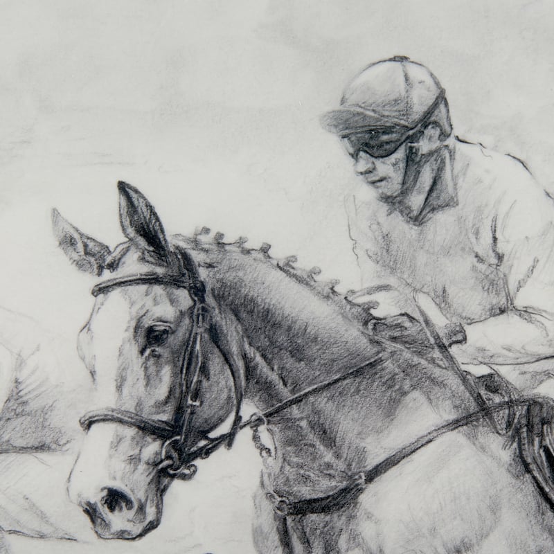 Horse Racing II Framed Art Print