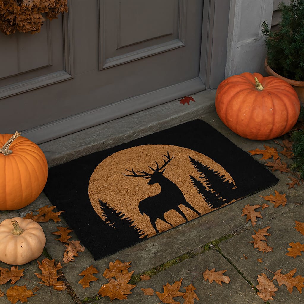 Reindeer Coir Doormat 30x18 Inches