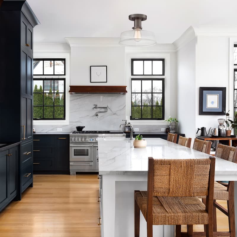 Carson 1 Light Semi Flushmount