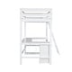 preview thumbnail 24 of 28, Twin Size Wood Loft Bed with Desk, Drawers and Storage Shelves