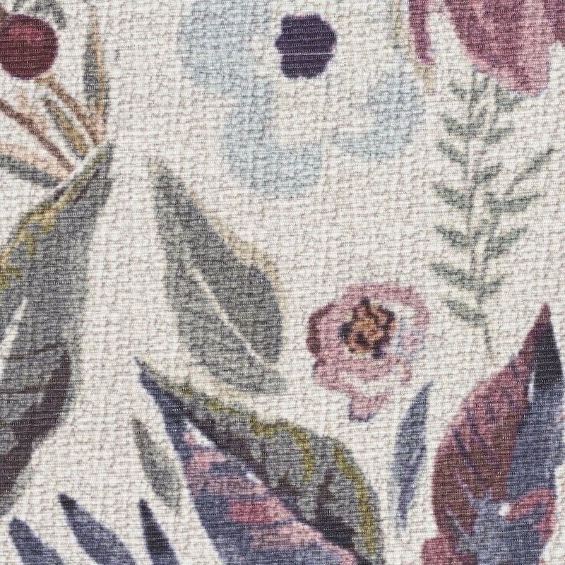 Nuda Power Loomed Floral Non Skid Area Rug By HomeRoots - 8' x 10'